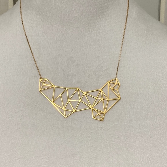 Geometric Design Necklace, 14K Gold Filled - Picture 2 of 5